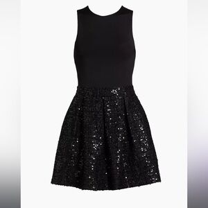 Women’s Alice and Olivia black sequined mini dress. BNWT! Size 0
